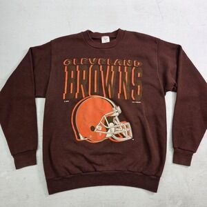 Vintage 90s Artex Cleveland Browns 1992‎ NFL Big Logo Sweatshirt Sz M USA Tag